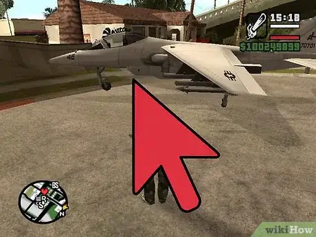 Image titled Fly a Hydra Jet in San Andreas Step 1