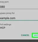 Change Proxy Settings