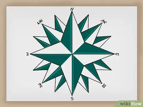 Image titled Draw a Compass Rose Step 12