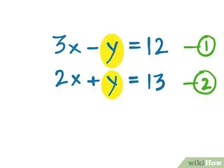 Image titled Solve Simultaneous Equations Using Elimination Method Step 3