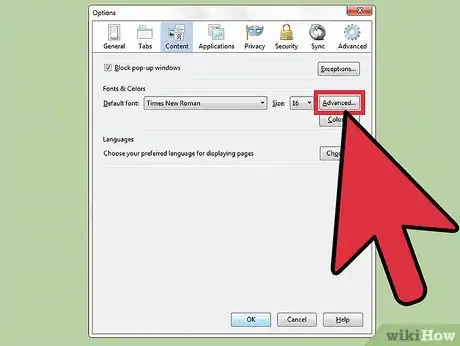 Image titled Change the Default Font in Firefox Step 7