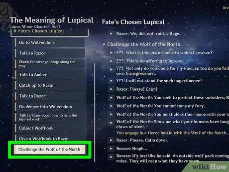 Image titled Complete the Wolf of the North Challenge (Genshin Impact) Step 1