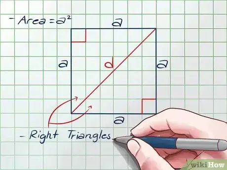 Image titled Find the Area of a Square Using the Length of its Diagonal Step 5