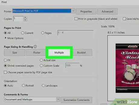 Image titled Print Multiple Pages Per Sheet in Adobe Reader Step 4