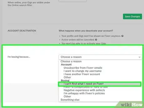 Image titled Delete Fiverr Account Step 4
