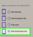 Hide the Notification Bar on Android