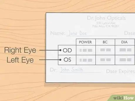 Image titled Read a Contact Lens Prescription Step 3