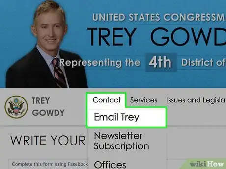 Image titled Contact Trey Gowdy Step 4