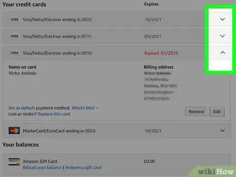 Image titled Remove a Gift Card from Amazon Step 6