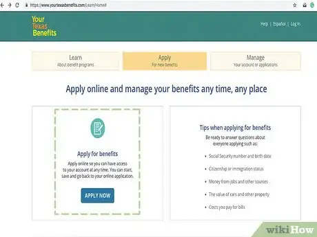 Image titled Apply for Food Stamps in Texas Step 2