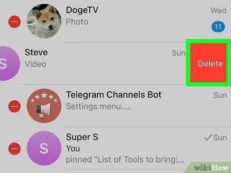 Image titled Delete Messages on Telegram on iPhone or iPad Step 13