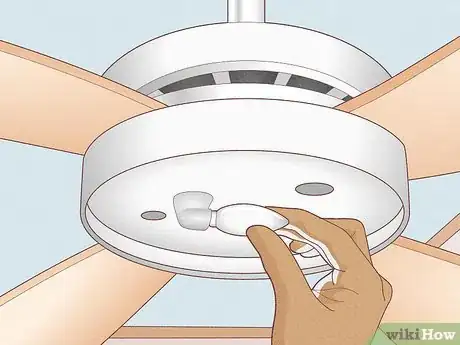 Image titled Replace a Light Bulb in a Ceiling Fan Step 12