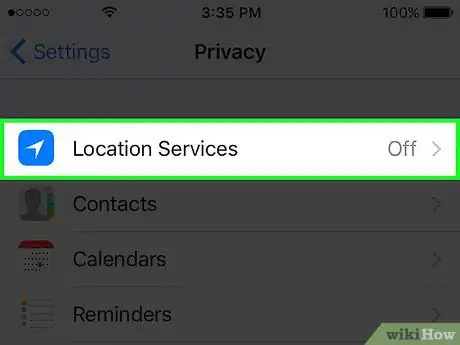 Image titled Turn On Location Services on an iPhone or iPad Step 3