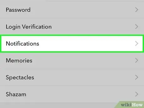 Image titled Change Who You Get Snapchat Notifications from Step 4