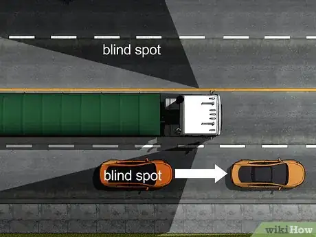 Image titled Stay Out of a Truck's Blind Spots Step 9