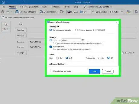 Image titled Schedule a Zoom Meeting in Outlook Step 18