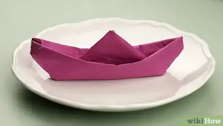 Image titled Fold a Napkin Like a Boat Step 25