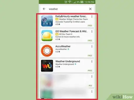 Image titled Get a Weather Widget on Android Step 5