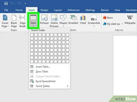 Image titled Insert a Table in a Microsoft Word Document Step 2