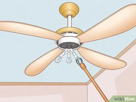 Image titled Replace a Light Bulb in a Ceiling Fan Step 16