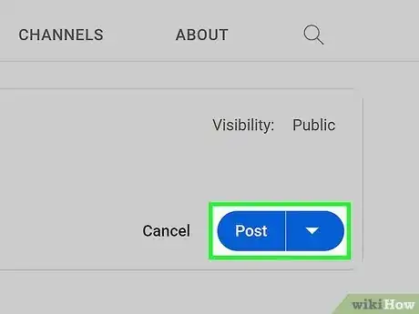 Image titled Make a Community Post on YouTube Step 5
