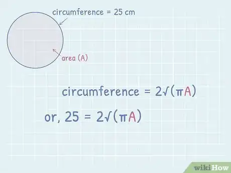 Image titled Find the Area of a Circle Using Its Circumference Step 9