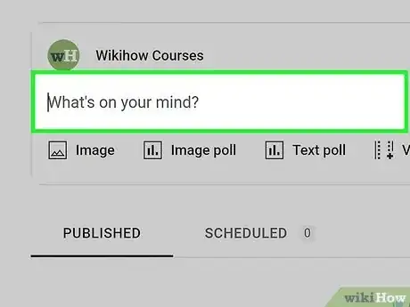 Image titled Make a Community Post on YouTube Step 4