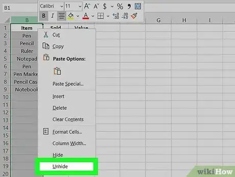 Image titled Hide Columns in Excel Step 5