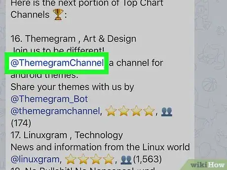 Image titled Find Telegram Channels on iPhone or iPad Step 7