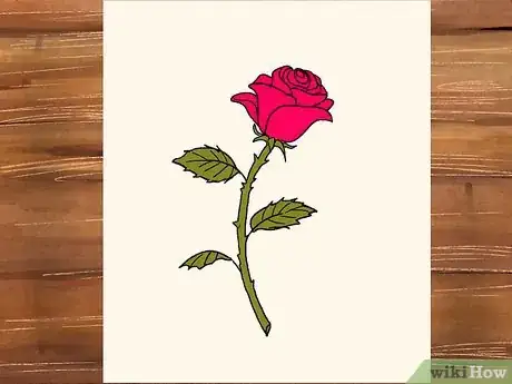 Image titled Draw a Rose Step 29