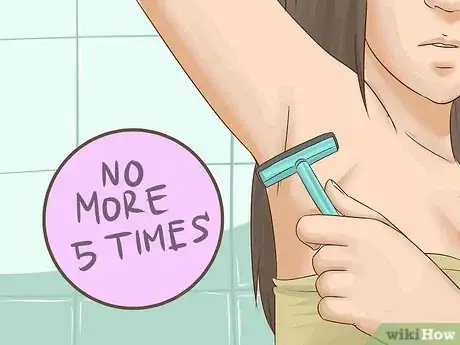 Image titled Shave Under Your Arms for the First Time Step 11