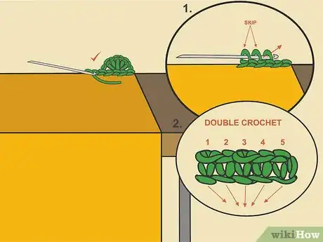 Image titled Crochet Scalloped Edges Step 06