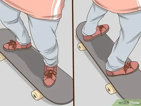 Image titled Stand on a Skateboard Step 1