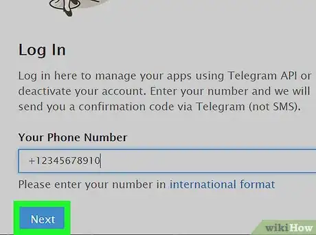 Image titled Delete a Telegram Account on PC or Mac Step 4