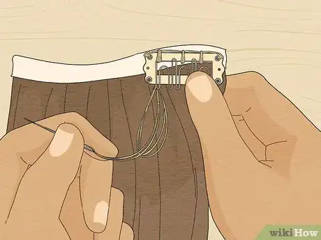 Image titled Sew Hair Extensions to a Clip Step 10