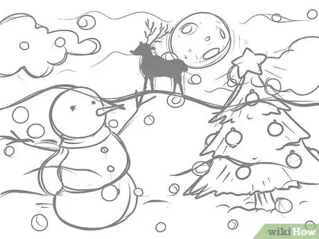 Image titled Draw a Christmas Landscape Step 10