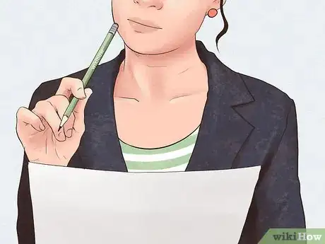 Image titled Woman looking at a job application and evaluating if she's qualified for the position.