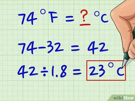 Image titled Convert Between Fahrenheit, Celsius, and Kelvin Step 3