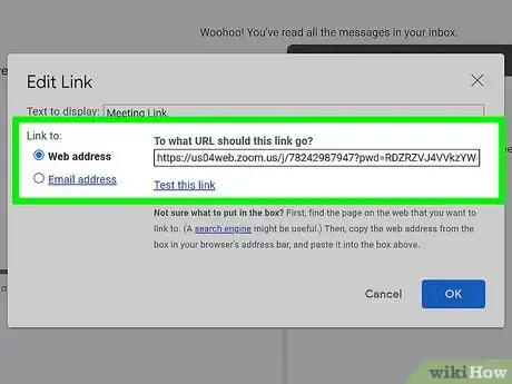 Image titled Put a Link in an Email Step 6