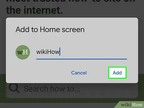 Image titled Set a Bookmark Shortcut in Your Home Screen on Android Step 7