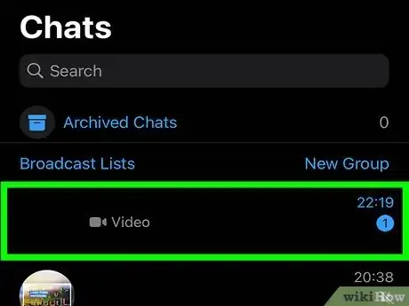 Image titled Save Videos on WhatsApp on iPhone or iPad Step 2