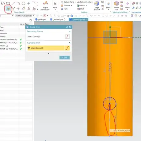 Image titled Creating the shafts, substep 3, removing excess quicktrim.png