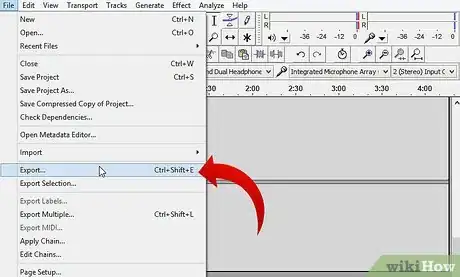 Image titled Export Audio in Audacity Step 2