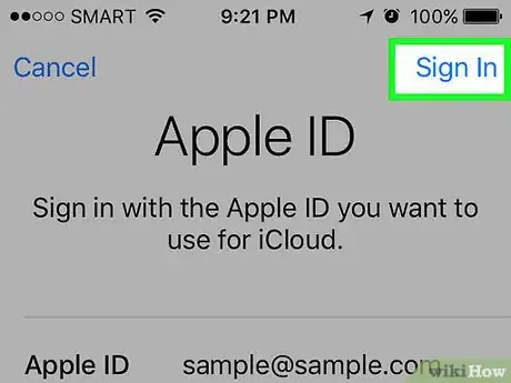 Image titled Sign in to Your Apple ID Account on an iPhone Step 8