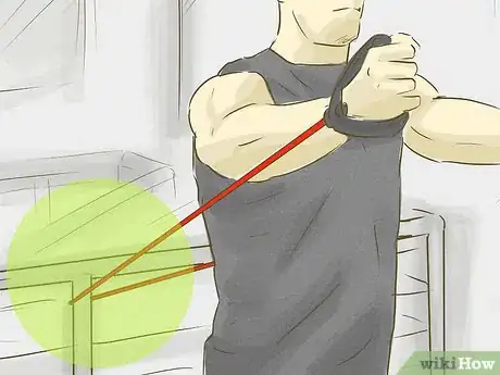 Image titled Work out Pectoral Muscles With a Resistance Band Step 3