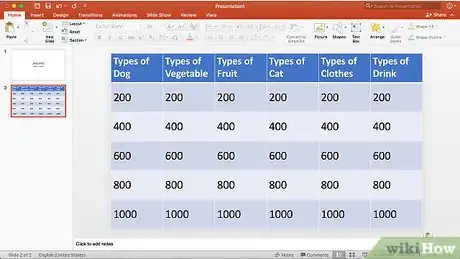 Image titled Make a Jeopardy Game on PowerPoint Step 10