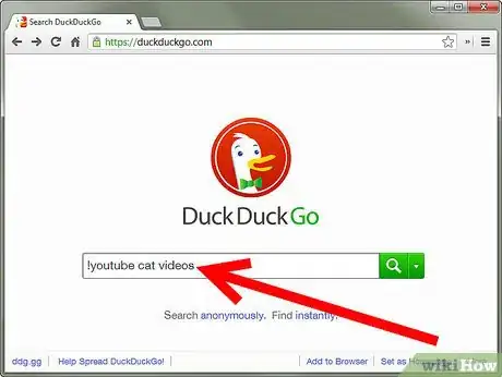 Image titled Search Sites Directly on DuckDuckGo Step 1Bullet3