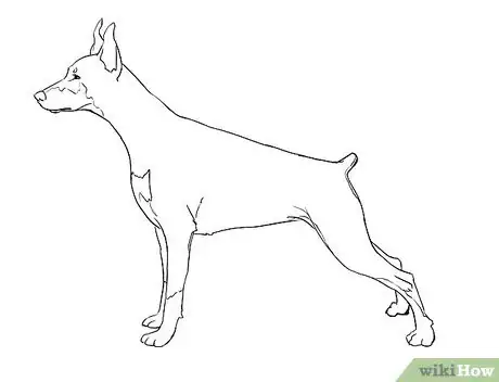 Image titled Draw a Realistic Dog Step 4