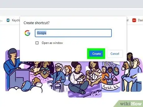 Image titled Add a Google Shortcut on Your Desktop Step 5