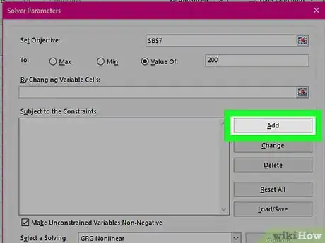 Image titled Use Solver in Microsoft Excel Step 14